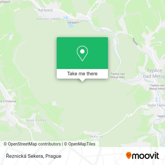 Řeznická Sekera map