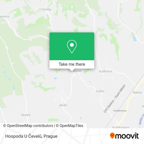 Hospoda U Čevelů map