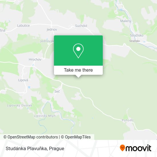 Studánka Plavuňka map