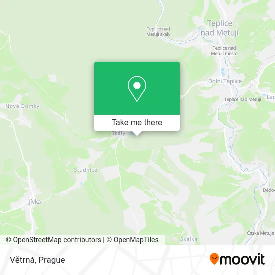 Карта Větrná
