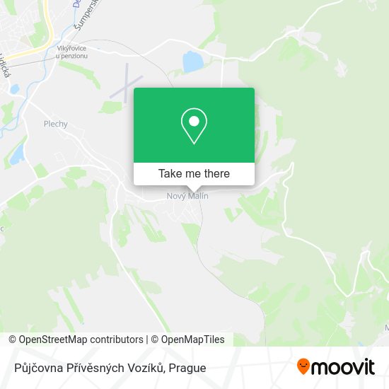 Půjčovna Přívěsných Vozíků map