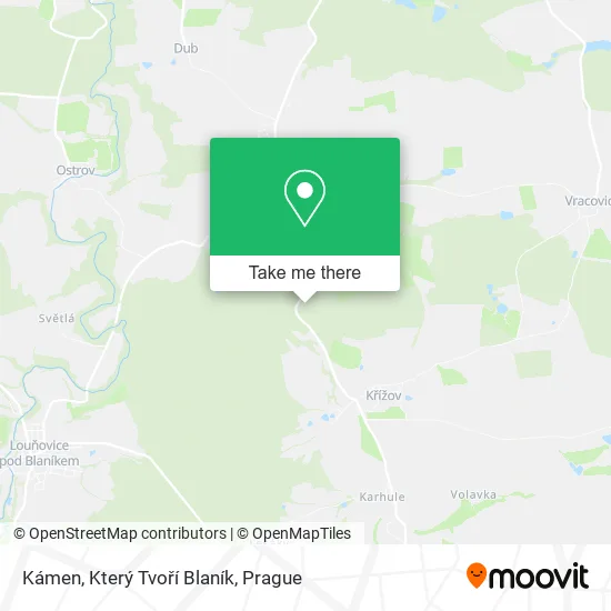 Kámen, Který Tvoří Blaník map