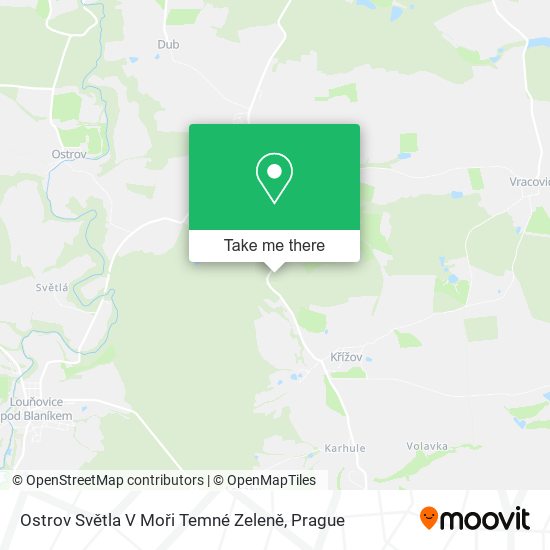 Ostrov Světla V Moři Temné Zeleně map