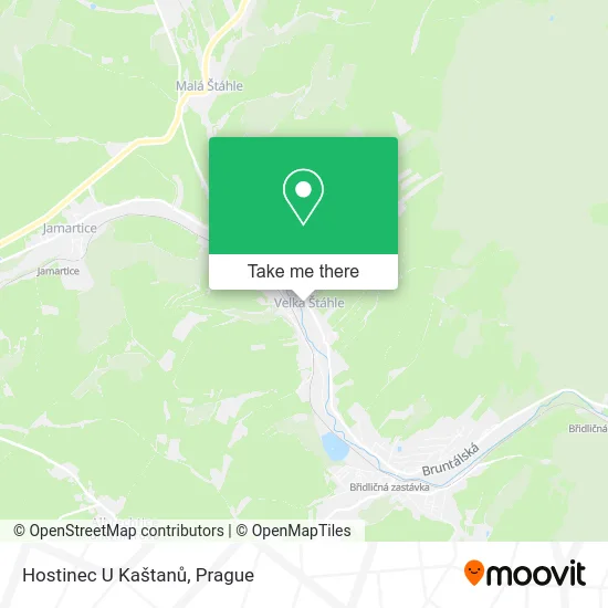 Карта Hostinec U Kaštanů