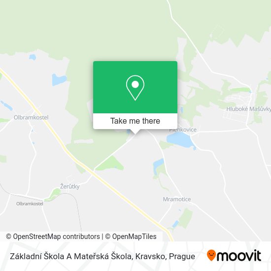 Základní Škola A Mateřská Škola, Kravsko map