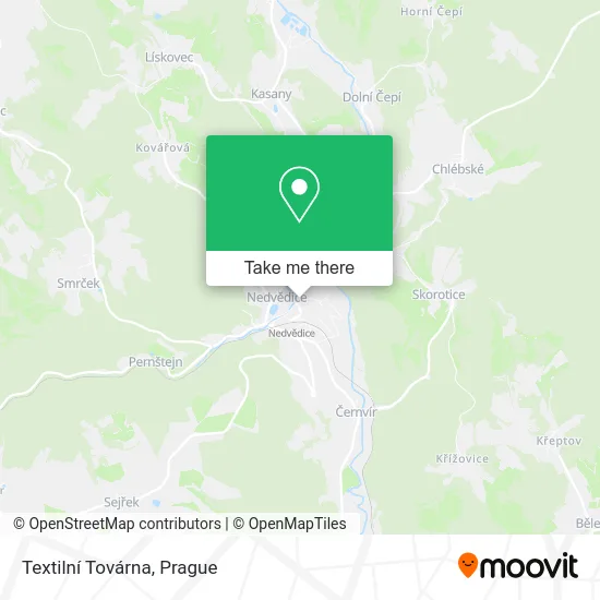 Карта Textilní Továrna