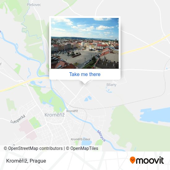 Kroměříž map