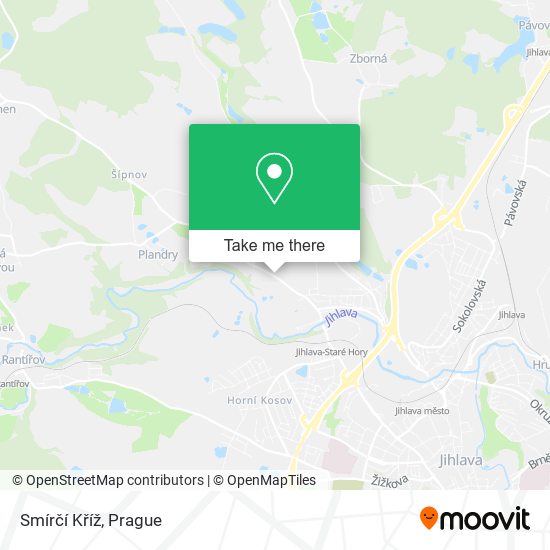Smírčí Kříž map