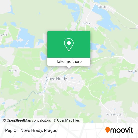 Карта Pap Oil, Nové Hrady