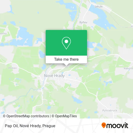 Карта Pap Oil, Nové Hrady