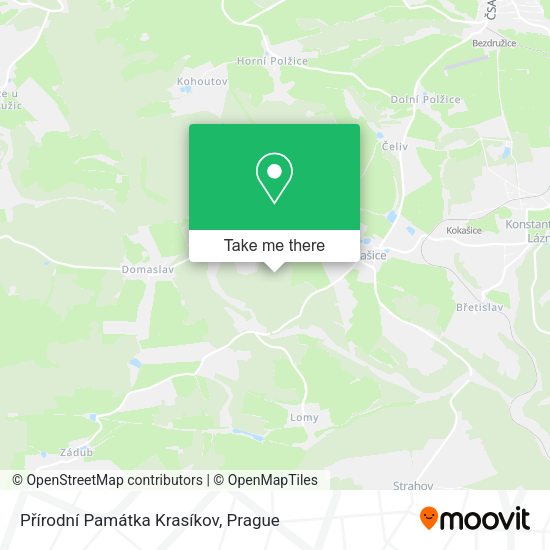 Přírodní Památka Krasíkov map