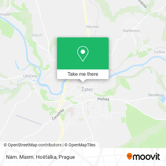 Карта Nám. Maxm. Hošťálka