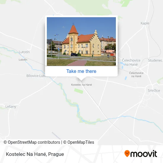 Карта Kostelec Na Hané