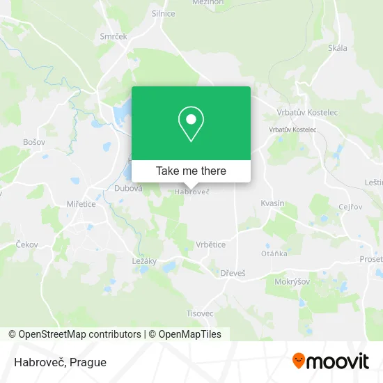 Карта Habroveč