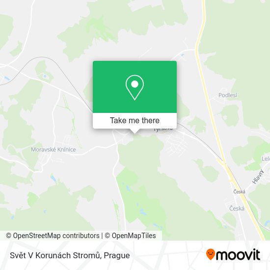 Svět V Korunách Stromů map