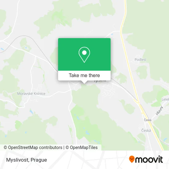 Карта Myslivost