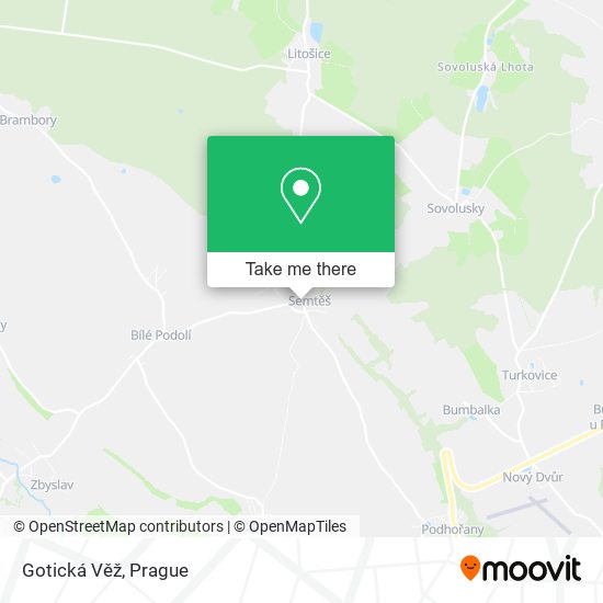 Карта Gotická Věž