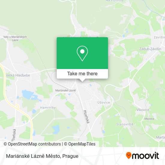 Mariánské Lázně Město map