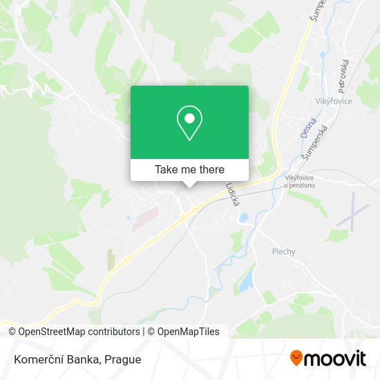 Komerční Banka map