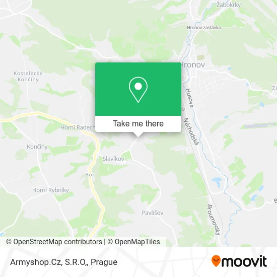 Карта Armyshop.Cz, S.R.O,