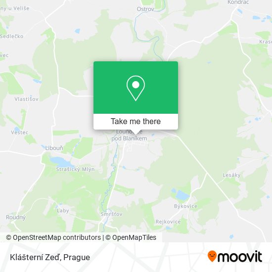 Карта Klášterní Zeď