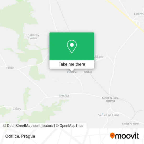 Карта Odrlice