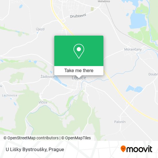 U Lišky Bystroušky map
