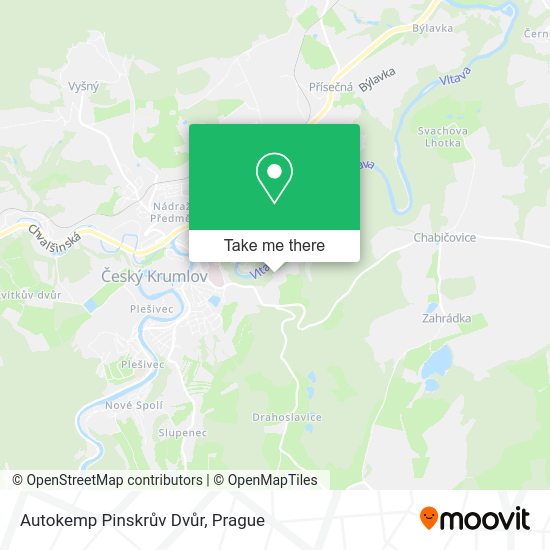 Autokemp Pinskrův Dvůr map