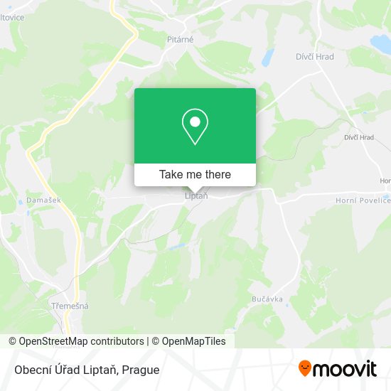 Obecní Úřad Liptaň map