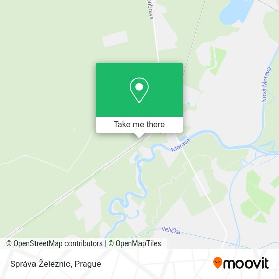 Správa Železnic map