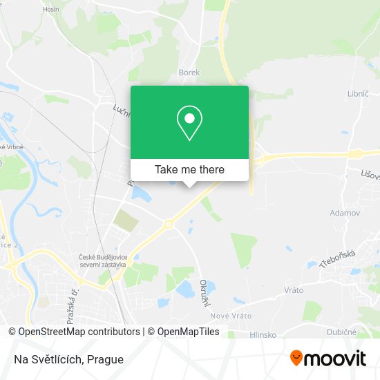 Na Světlících map
