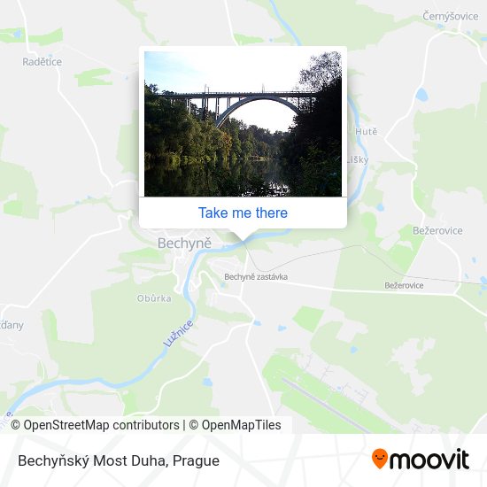 Bechyňský Most Duha map
