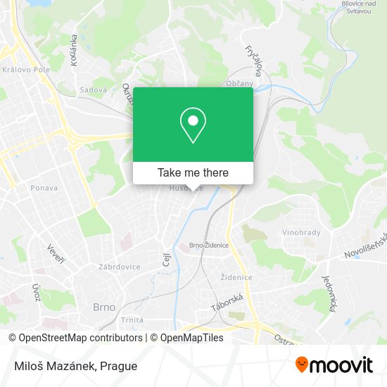 Miloš Mazánek map