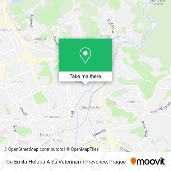 Oa Emila Holuba A Sš Veterinární Prevence map