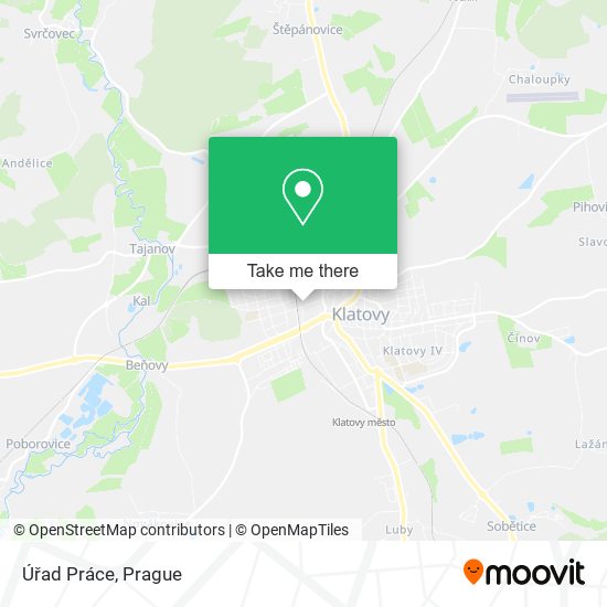 Úřad Práce map