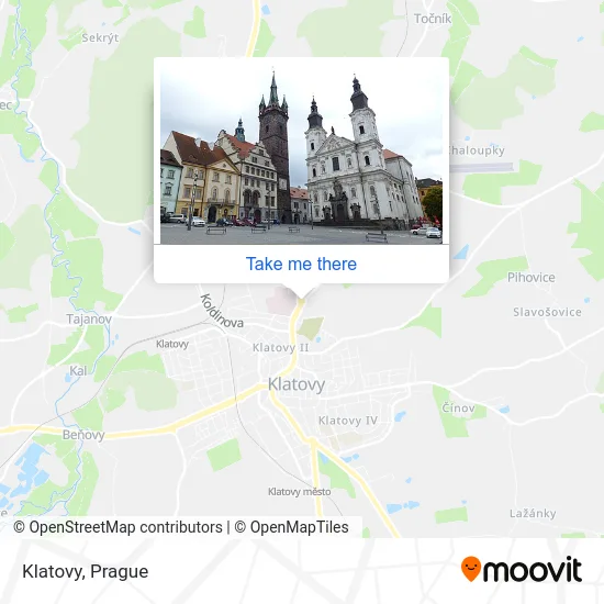 Карта Klatovy