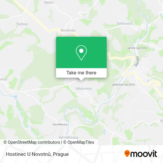 Карта Hostinec U Novotnů