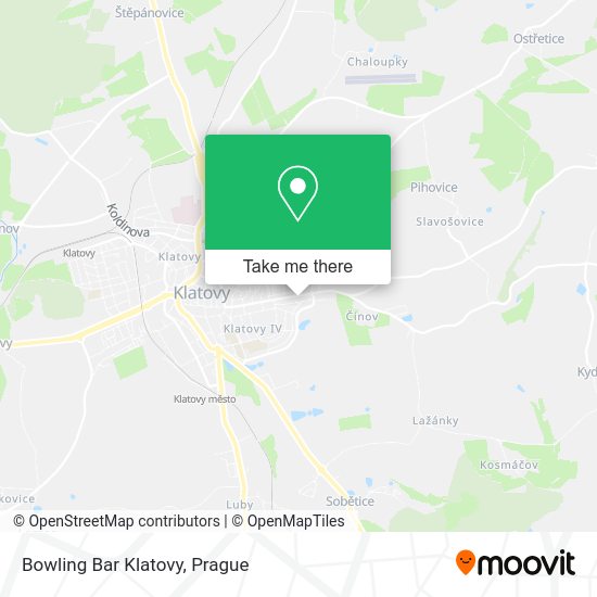 Bowling Bar Klatovy map