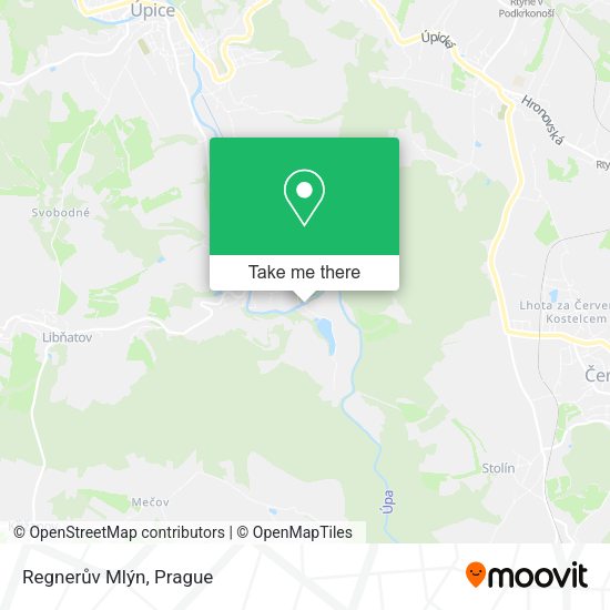 Regnerův Mlýn map