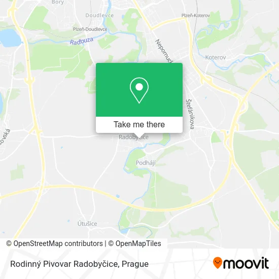 Карта Rodinný Pivovar Radobyčice