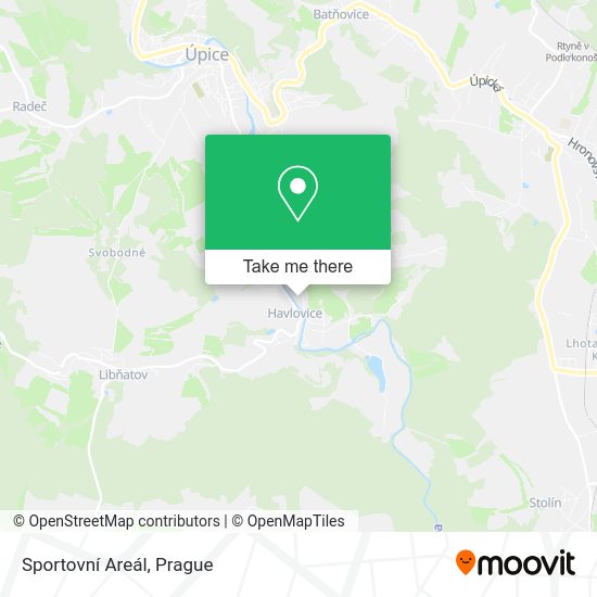Sportovní Areál map