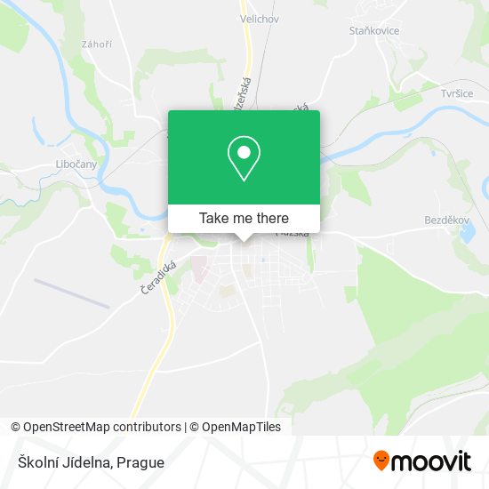 Školní Jídelna map