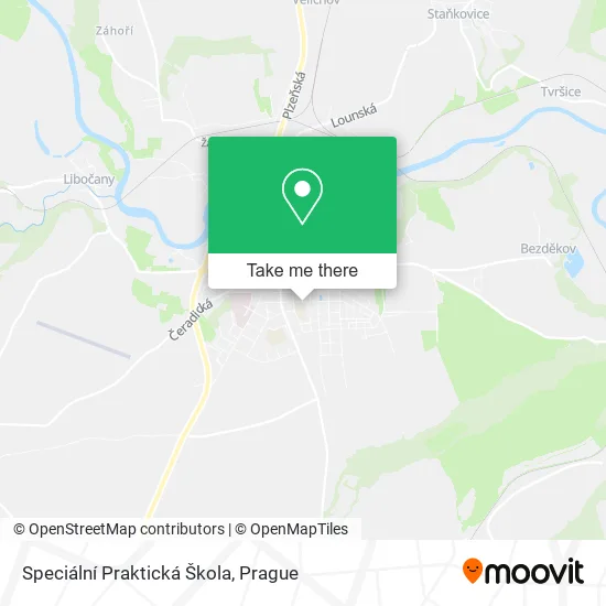 Карта Speciální Praktická Škola