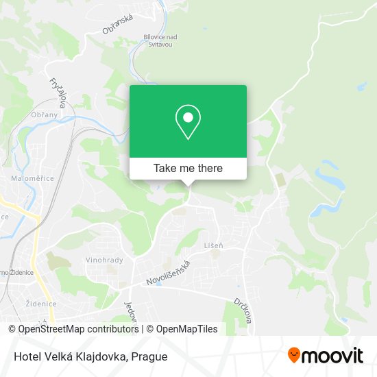Hotel Velká Klajdovka map