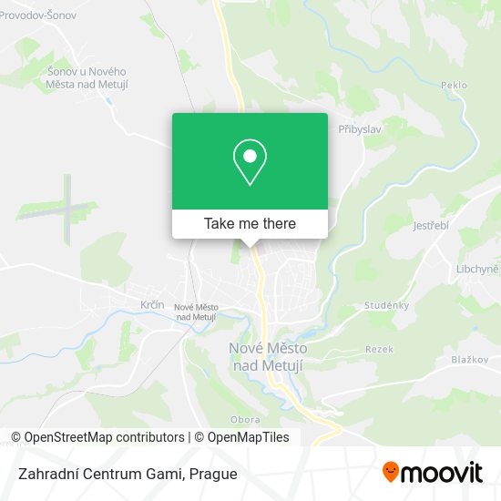 Zahradní Centrum Gami map