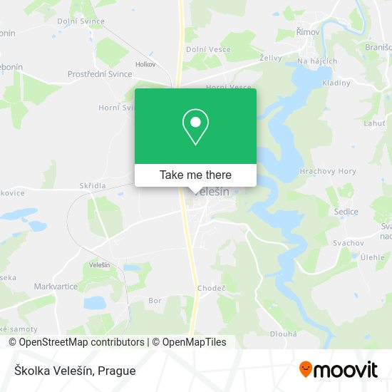 Školka Velešín map