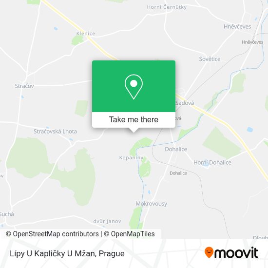 Lípy U Kapličky U Mžan map