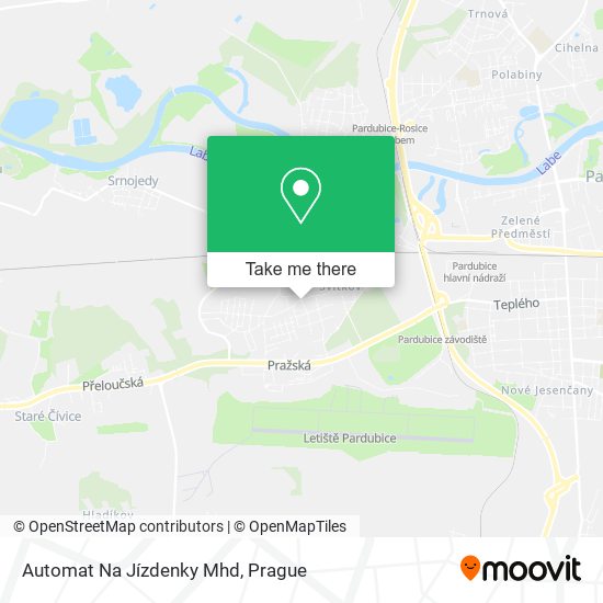 Automat Na Jízdenky Mhd map