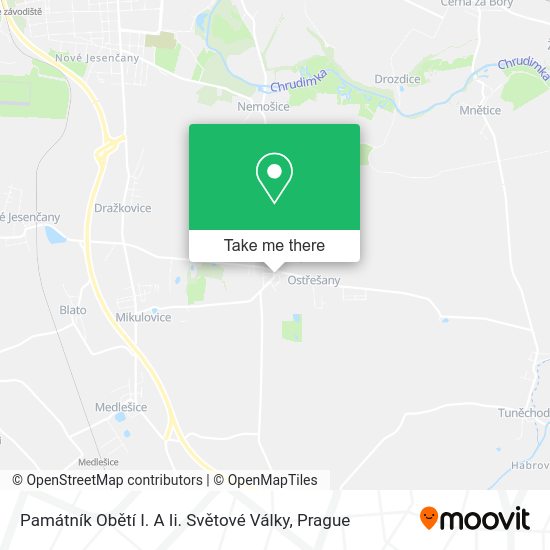 Památník Obětí I. A Ii. Světové Války map
