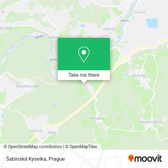 Šabinská Kyselka map